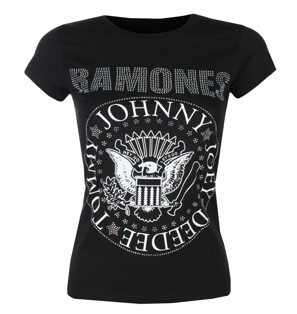 T-shirt Til Kvinder Ramones - Presidential Morel Diamond - BLACK - ROCK OFF L